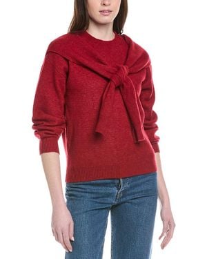 Line & Dot Atlas Sweater - Red