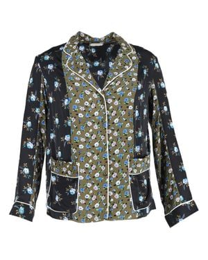 Sandro Noisette Floral-Printed Blouse - Green