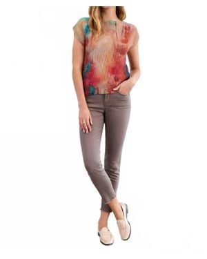 Fdj Olivia Slim Ankle Jean - Red