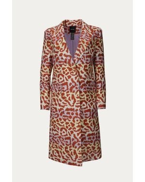 Smythe Peaked Lapel Overcoat - White