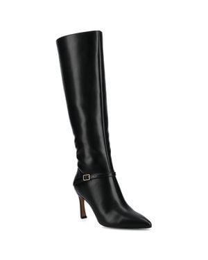 Journee Collection Journee Elara Medium And Wide Width Knee High Dress Boots - Black