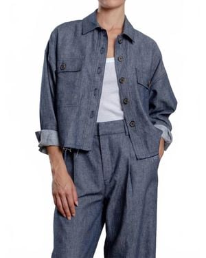 Pharaoh Izzy Linen Twill Shirt - Blue