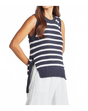 Splendid Zoey Tie Sweater Tank - Blue