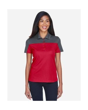 CORE365 Balance Colorblock Performance Piqu Polo - Red