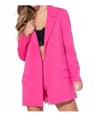 Blue B Voltage Oversized Blazer - Pink