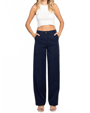 Beloved Twill Pocket Pants Pants - Blue