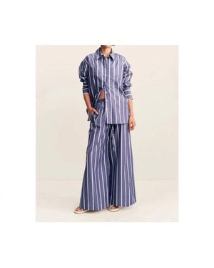Shona Joy Cambridge Wide Leg Pant - Blue