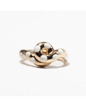 Bea Bongiasca Chunky Wave Ring - Metallic