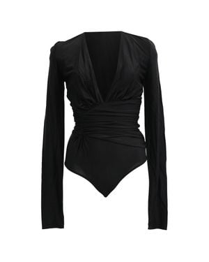 Alexandre Vauthier V-Neck Bodysuit - Black