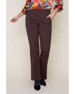Renuar Ponte Pull On Dress Pants - Metallic
