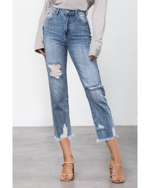 Insane Gene Invisible Legacy Cropped Straight Jean - Blue