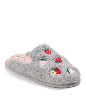 Dearfoams Valentines Day Scuff Slipper - White