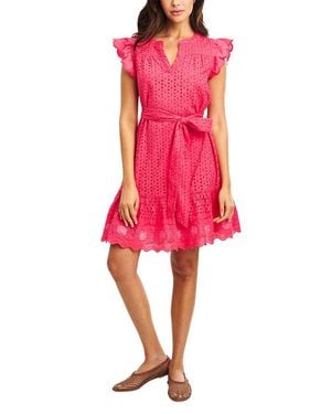 Roberta Roller Rabbit Malina Eyelet Ozra Dress - Red