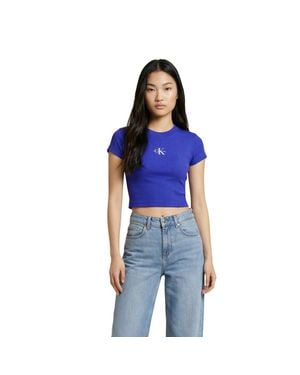 Calvin Klein Cotton T-Shirt - Blue