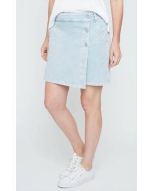 Renuar Wrap Mini Skirt - Blue