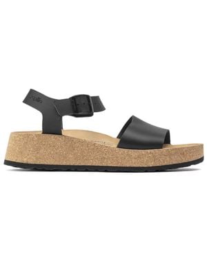 Birkenstock Glenda Natural Leather Sandal - Black