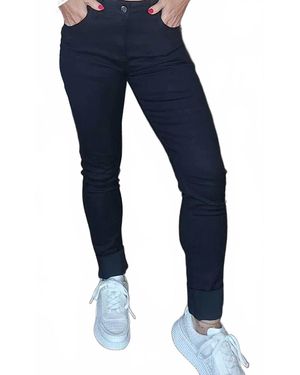 Heart of Pine Fringe Cuff Jeans - Blue