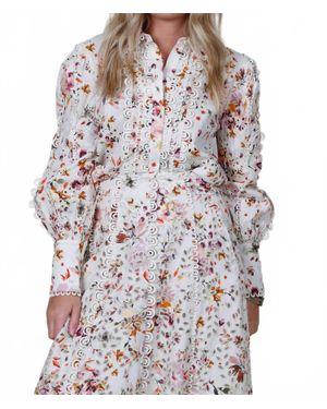 MOS The Label Alexia Long Sleeve Blouse - Multicolor