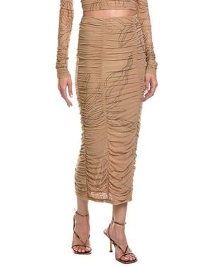 Rococo Sand Midi Skirt - Natural