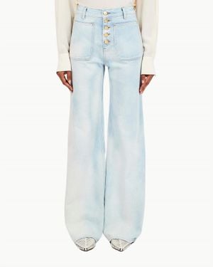 Ulla Johnson Gwynne Wide Leg Jean - Blue