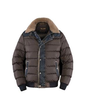 Moorer Nylon Quilted Down Jacket - Gray