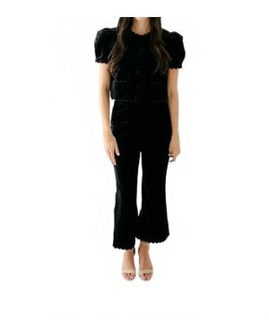 Elizabeth James The Label Cap Sleeve Coco Jacket - Black