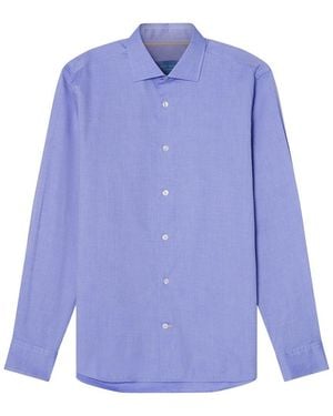 Robert Talbott Reynolds Ultra Light Weight Brushed Shirt - Blue