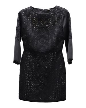 Maje Lace Mini Dress - Black