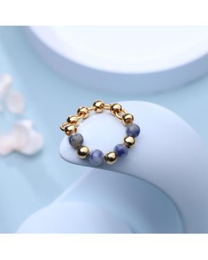 Fashnzfab Kyanite Stone Ring (Adjustable) - Blue