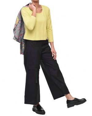 Tulip Clothing Wren Three-Quarter Sleeve Top - Blue