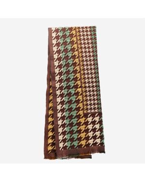 Touch of Style Plaid Cozy Scarf - Brown