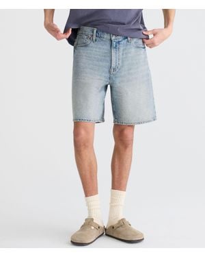 Aéropostale Baggy Denim Shorts 9" - Blue
