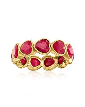 Ross-Simons Ruby Heart Ring - Red