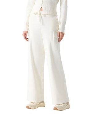 Guess Glinda Cargo Sweater Pants - White