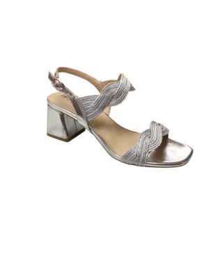 LifeStride Charnelle Block Heel Sandals - Metallic