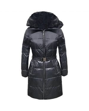 Michael Kors 3/4 Down Puffer Coat - Black