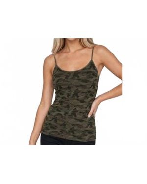 Nikibiki Camo Scoop Neck Seamless Camisole - Black
