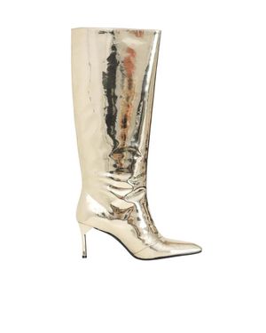 ARMANI EXCHANGE Patent Boot - White