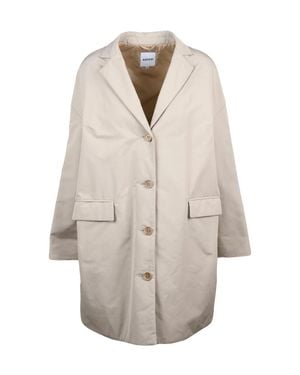 Aspesi Short Coat With Light Padding And Flap Pockets - White