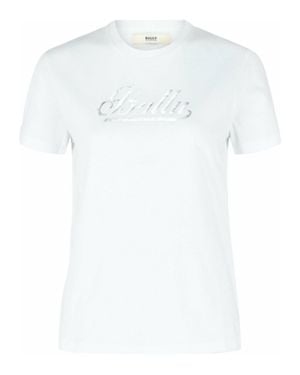 Bally Metallic Logo Print T-Shirt - White
