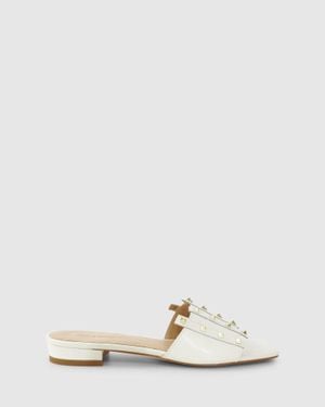 Belle & Bloom Until We Meet Stud Slide - White