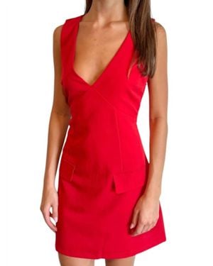 Olivaceous Spice Dress - Red