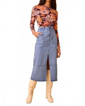 Hunter Bell Parke Skirt - Blue