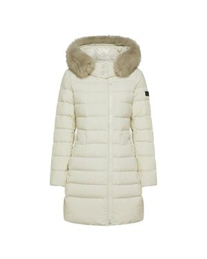 Peuterey Dove Technical Nylon Zip-Up Jacket - White