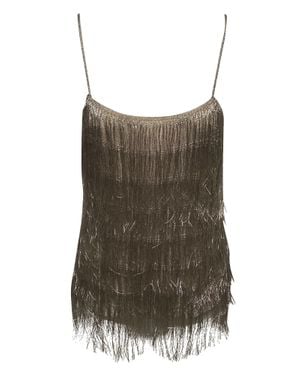 Rachel Zoe Della Fringe Mini Dress - Brown