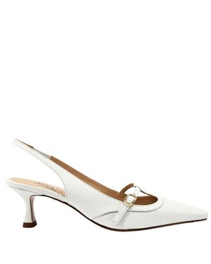 Madison Maison Penny Kitten Heel Slingback - Metallic