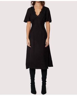 Lost + Wander Lauretta Midi Dress - Black