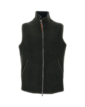ALPE PIANO Sleeveless Vest - Black