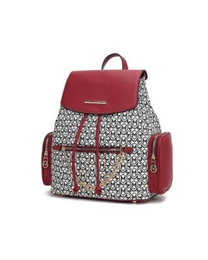 MKF Issah Backpack Stylish & Functional Design By Mia K - Red