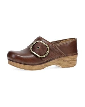 Dansko Pearson Buckle Strap Clog - Brown